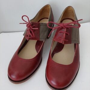 Wolverine Red and Brown Women's Flats